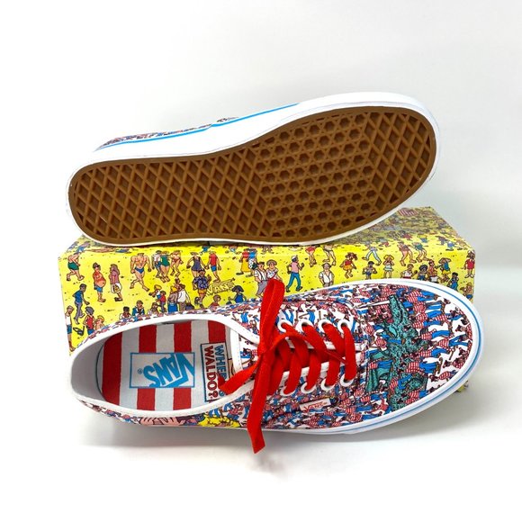 💖MEGA SALE💖VANS Where's Waldo Addition Authentic Textile Mens Size VN0A348A3RZ - Picture 4 of 12